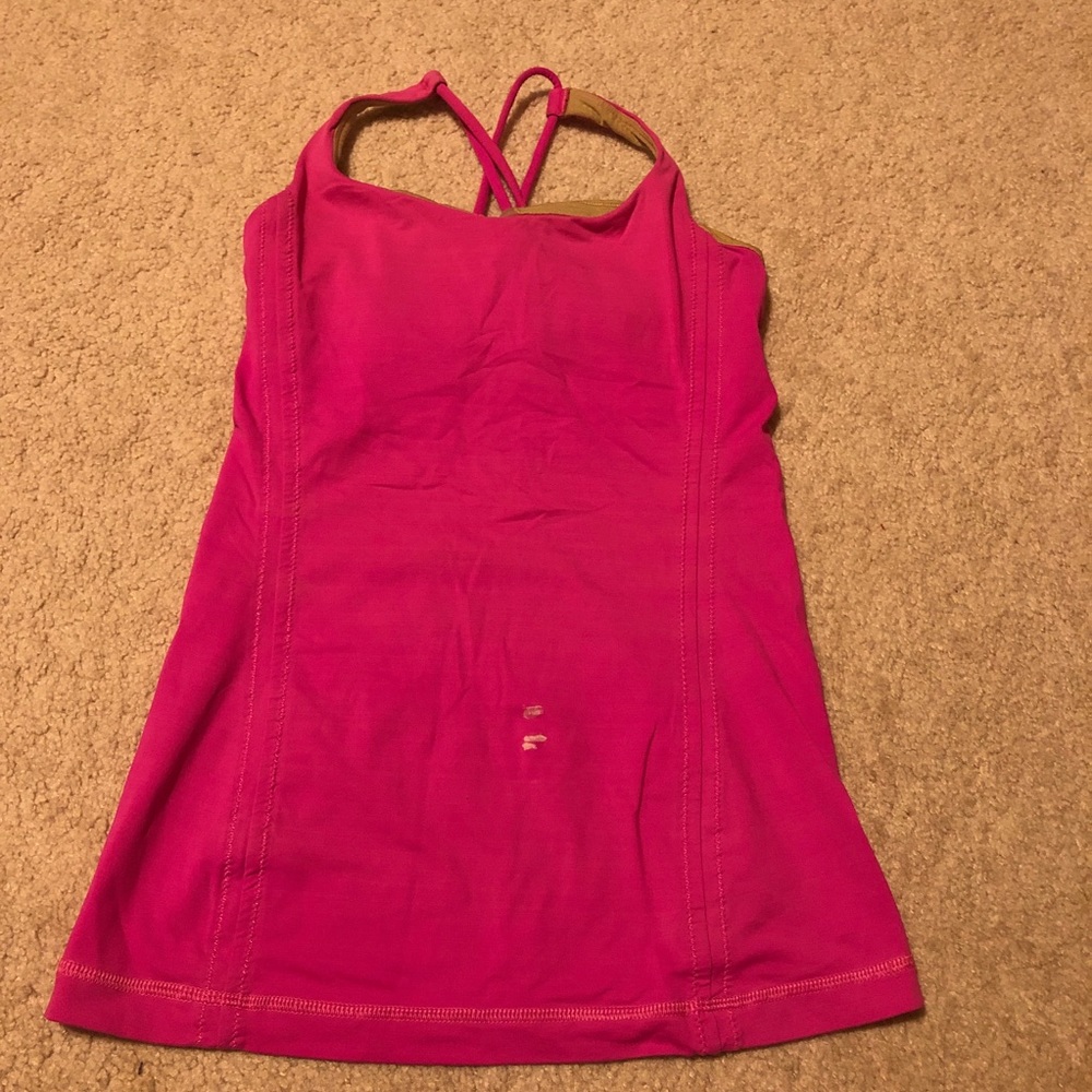 Pink lululemon tank top!